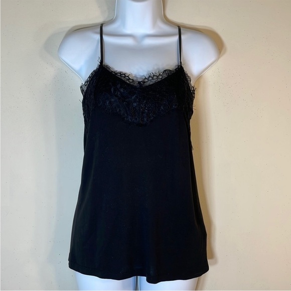 NWT. ICHI Small Floral Lace Strap Tank Top Camisole. - Picture 1 of 9